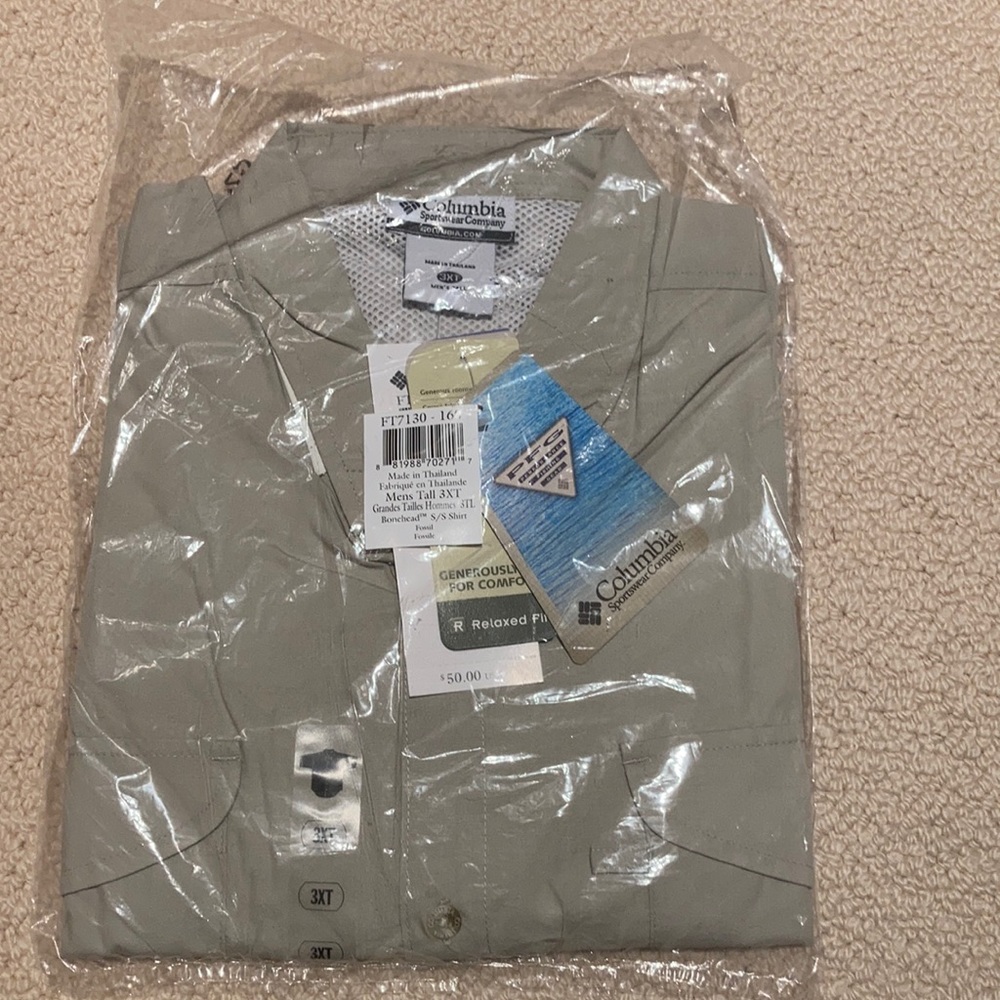 Men’s Tall 3XT PFG Columbia Shirt - Short Sleeve